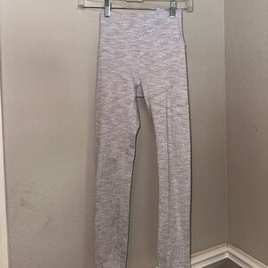 Lululemon Leggings White and Heathered Grey Size 2